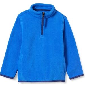Amazon Essentials Kids Blue Fleece Pullover